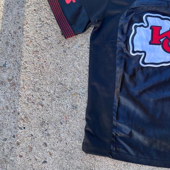 Kanas City Chiefs Black Jersey AFC NFL Team Apparel Patrick Mahomes Travis Kelce - Picture 3 of 8